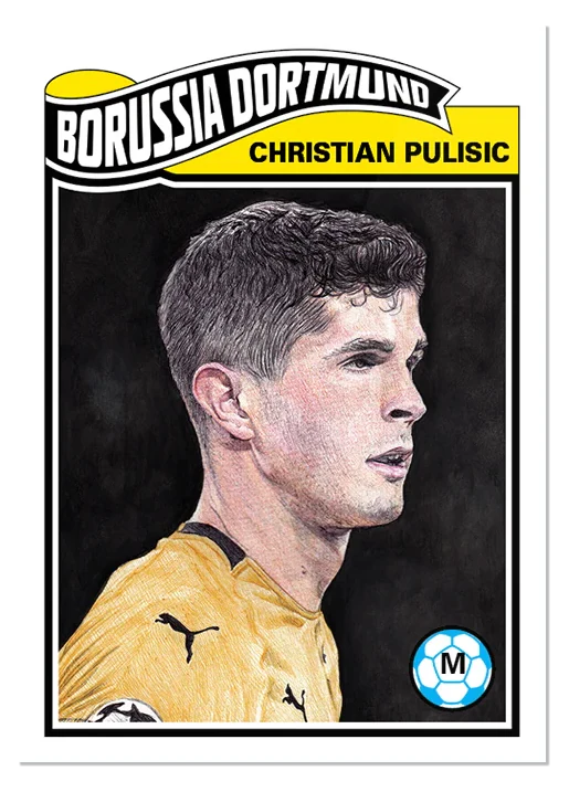 Christian Pulisic 2019 UEFA Champions League Topps Living Set card 6