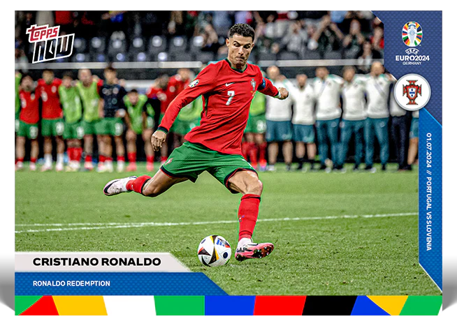 Cristiano Ronaldo UEFA EURO 2024 Topps NOW card 40