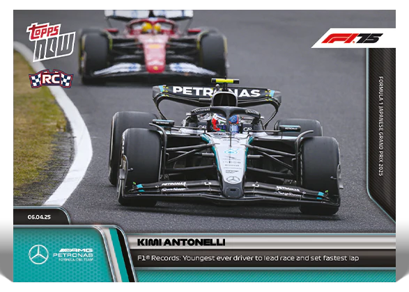 Kimi Antonelli 2025 Formula 1 Topps NOW rookie card 28