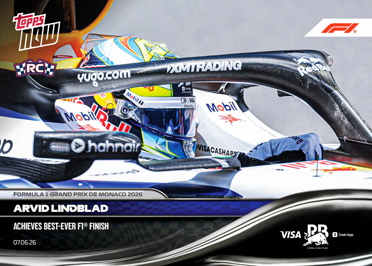 Arvid Lindblad 2026 Formula 1 Topps NOW card 36