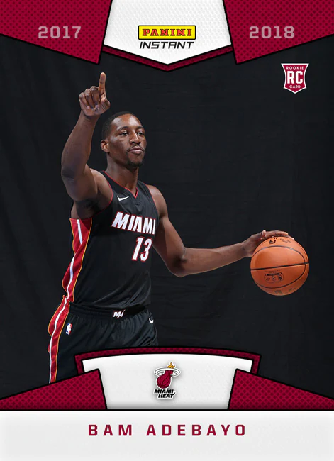 Bam Adebayo 2017-18 Panini Instant Photo Shoot First Look rookie card 1