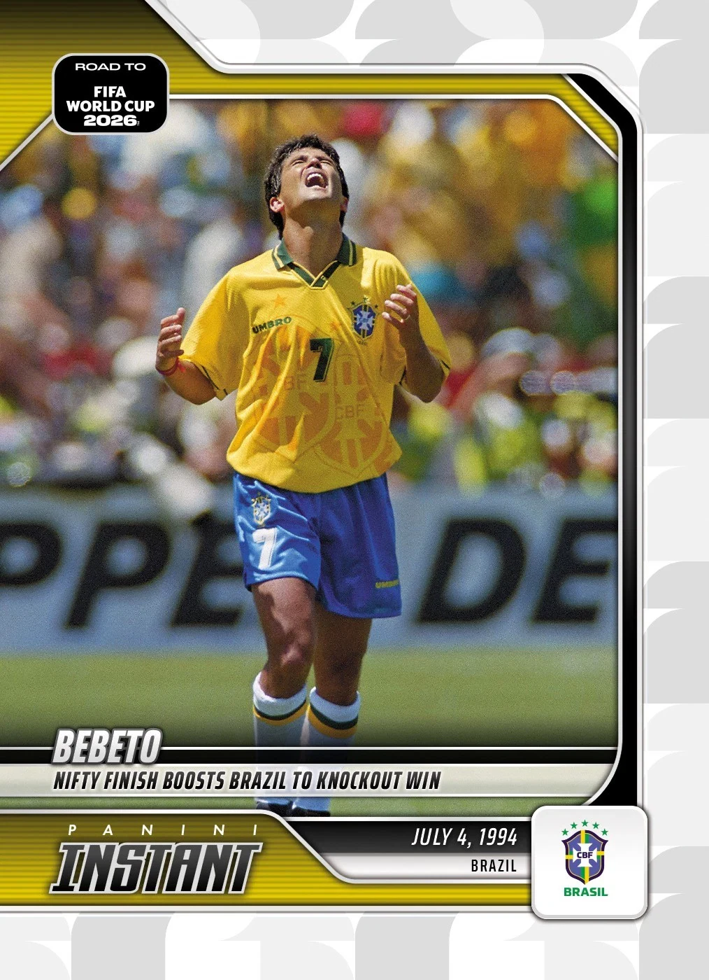Bebeto 2026 Panini Instant Road to FIFA World Cup card RTWC8
