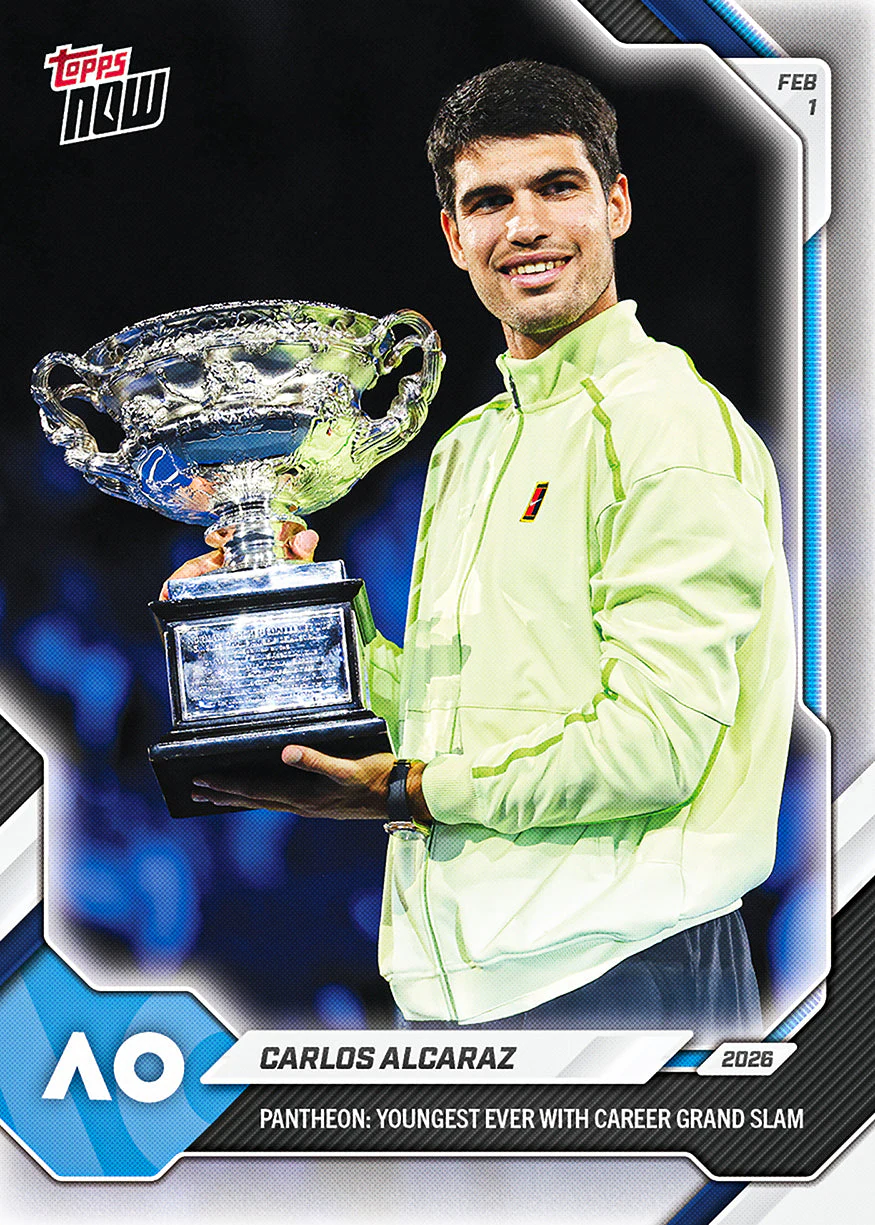 Carlos Alcaraz 2026 Tennis Topps NOW card 11