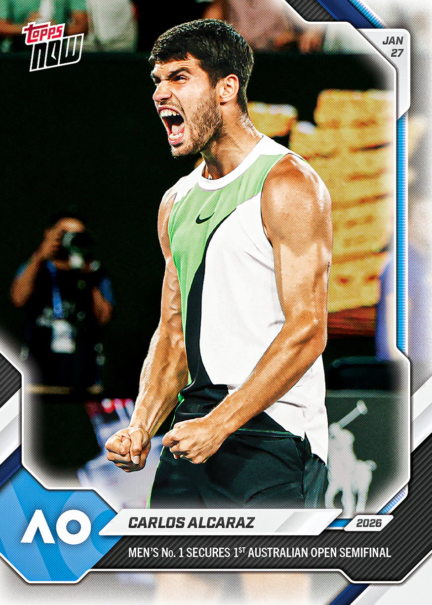 Carlos Alcaraz 2026 Tennis Topps NOW card 5