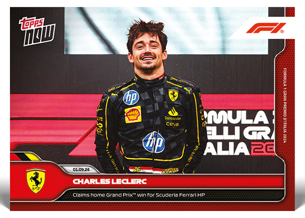 Charles Leclerc 2024 Formula 1 Topps NOW card 49