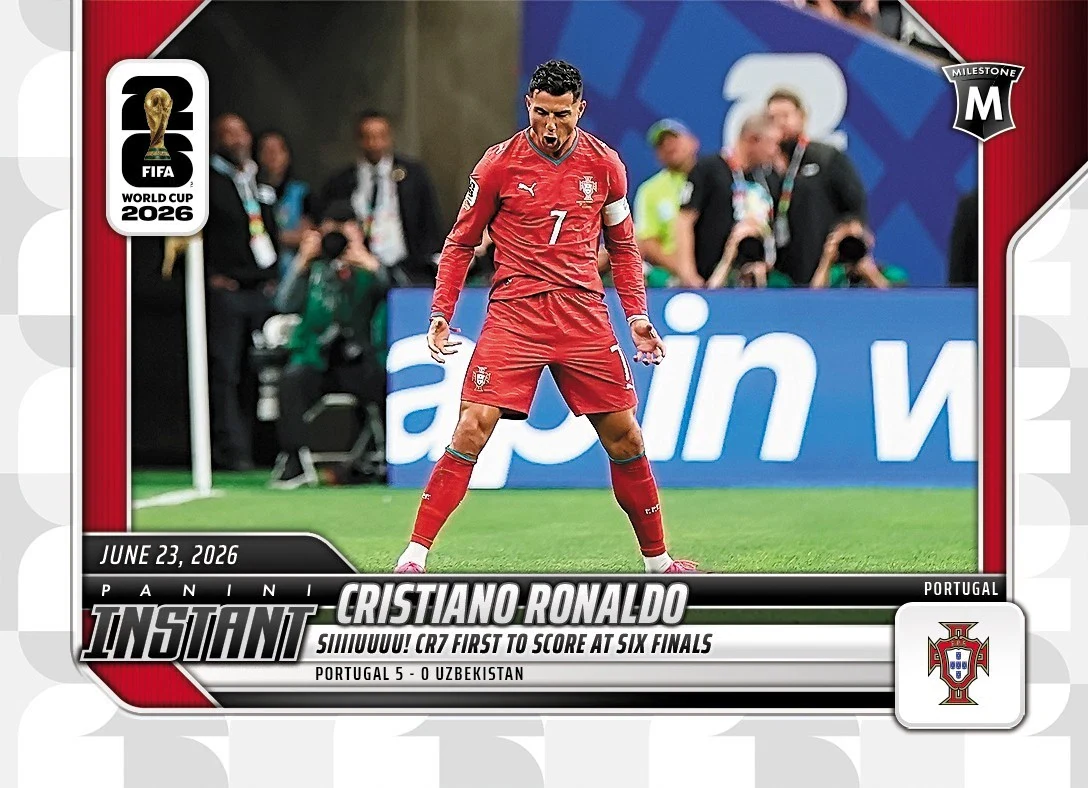 Cristiano Ronaldo 2026 Panini Instant FIFA World Cup milestone card 99