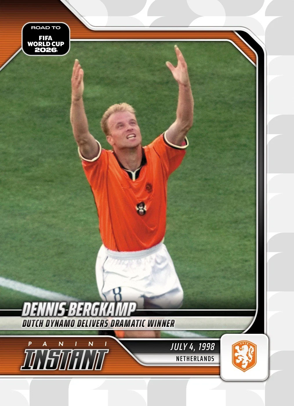 Dennis Bergkamp 2026 Panini Instant Road to FIFA World Cup card RTWC5