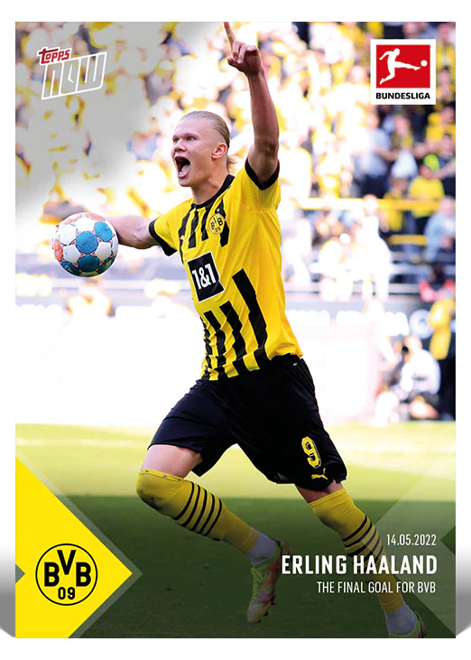 Erling Haaland 2022 Bundesliga Topps NOW card 210