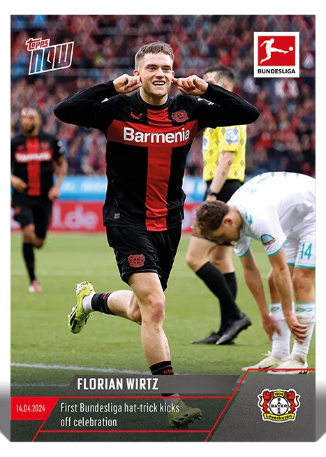 Florian Wirtz 2024 Bundesliga Topps NOW card 165