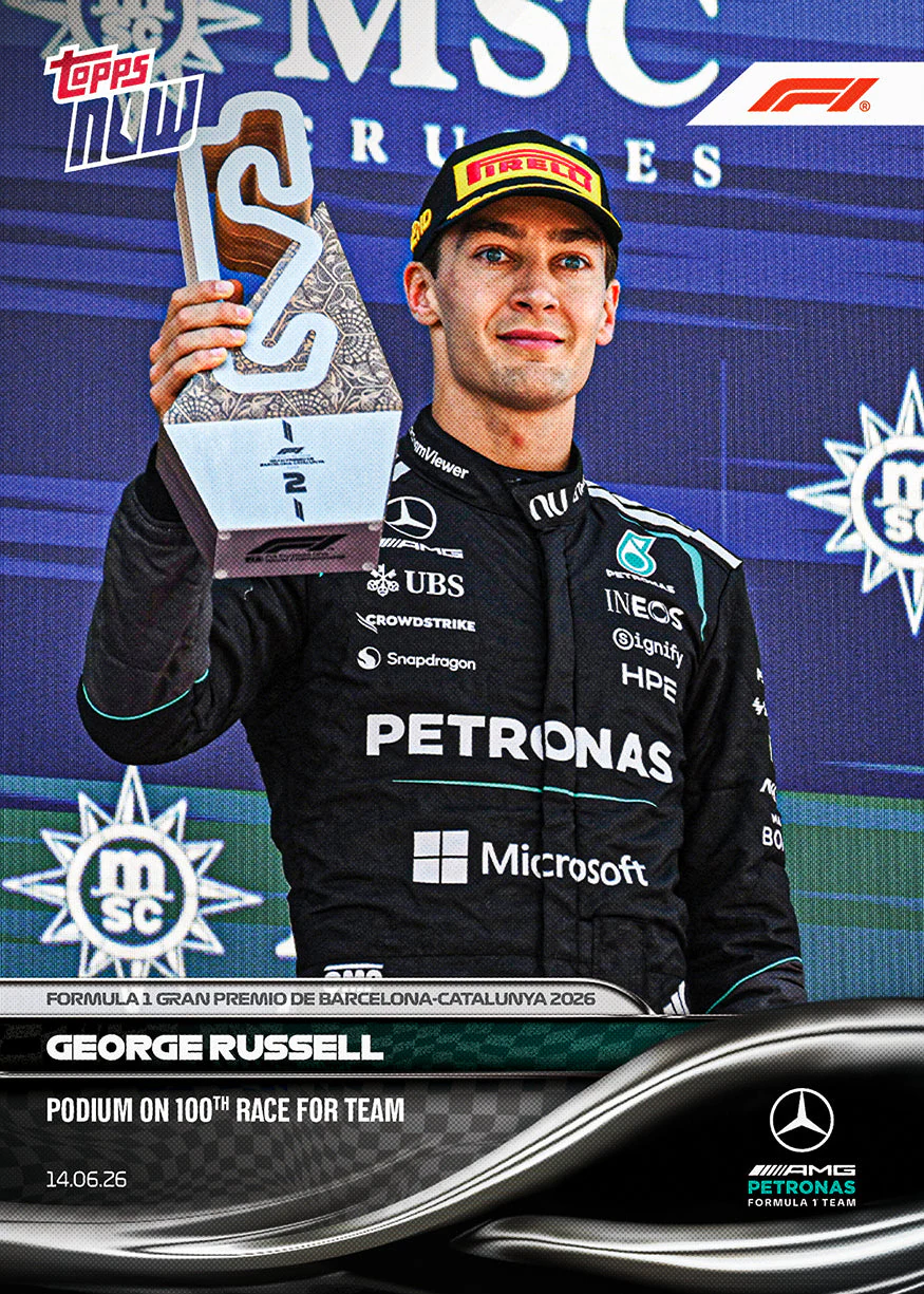 George Russell 2026 Formula 1 Topps NOW card 41