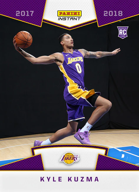 Kyle Kuzma 2017-18 Panini Instant Photo Shoot First Look rookie card 23