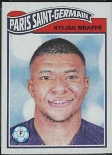 Kylian Mbappe 2019 UEFA Champions League Living Set raw base card 100