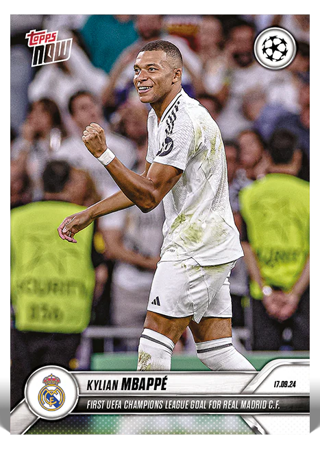 Kylian Mbappe UEFA Champions League Topps NOW card 5