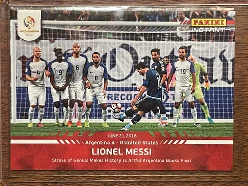 Lionel Messi 2016 Panini Instant Copa America card 31 Argentina scoring record