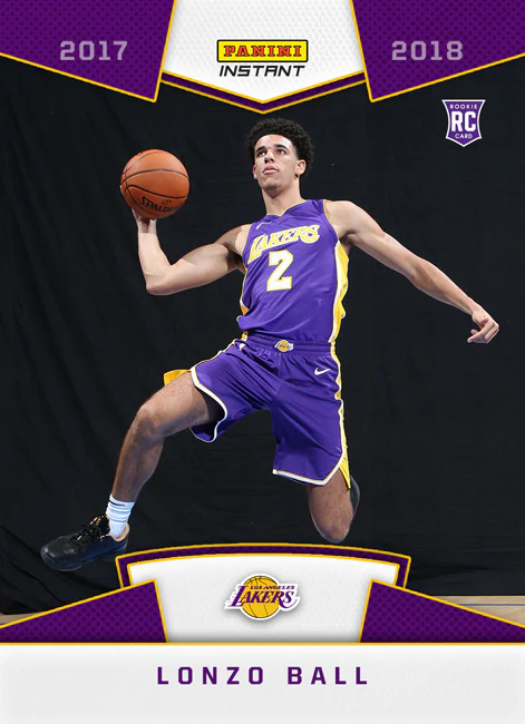 Lonzo Ball 2017-18 Panini Instant Photo Shoot First Look rookie card 5