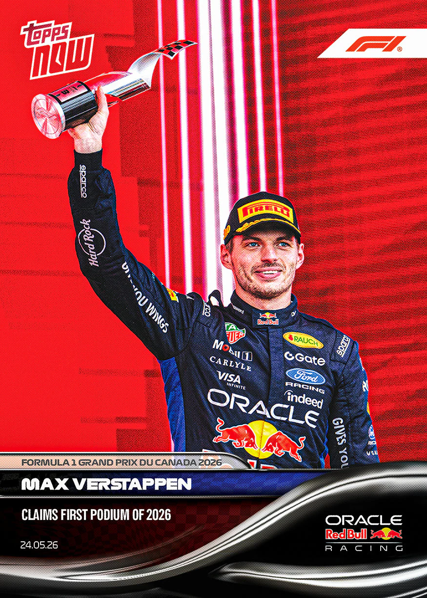 Max Verstappen 2026 Formula 1 Topps NOW card 30