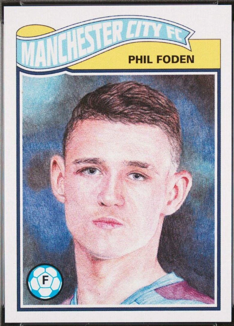Phil Foden 2019 UEFA Champions League Living Set raw base card 36