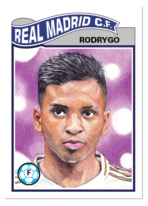 Rodrygo 2020 UEFA Champions League Topps Living Set card 117
