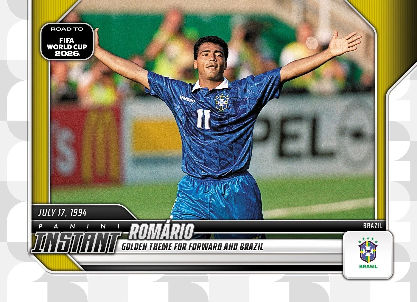 Romario 2026 Panini Instant Road to FIFA World Cup card RTWC39