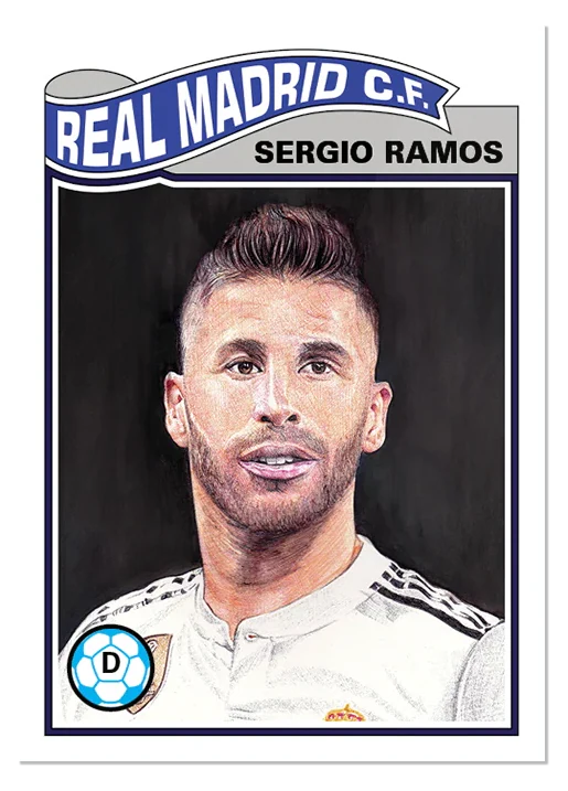 Sergio Ramos 2019 UEFA Champions League Topps Living Set card 4