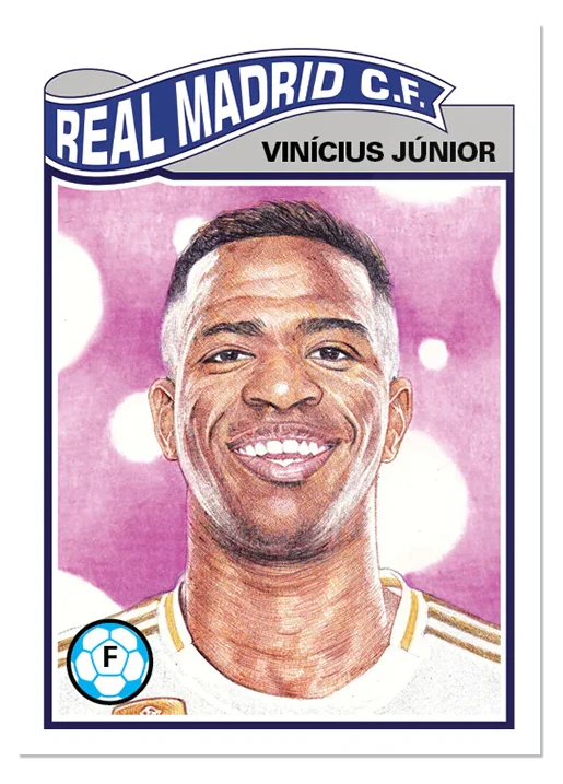 Vinicius Junior 2020 UEFA Champions League Topps Living Set card 132