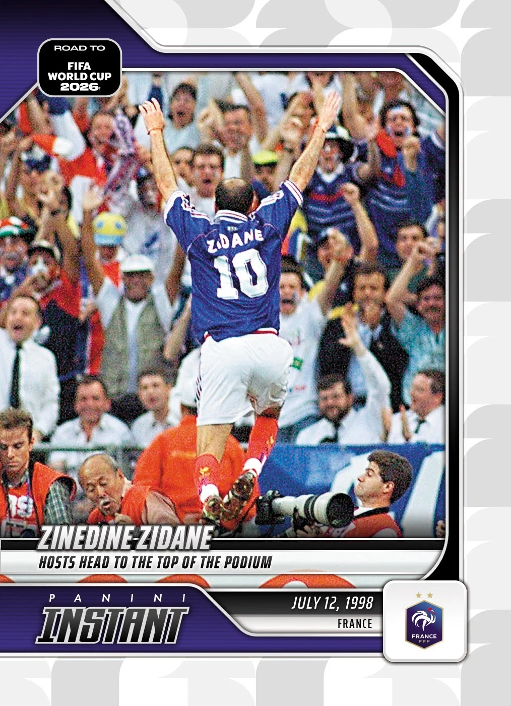 Zinedine Zidane 2026 Panini Instant Road to FIFA World Cup card RTWC31