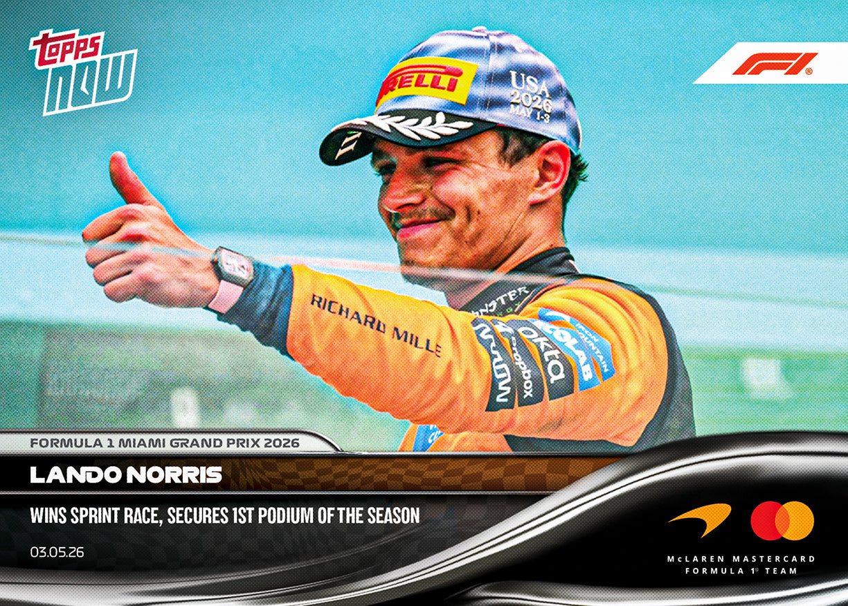 Lando Norris 2026 Formula 1 Topps NOW card 26