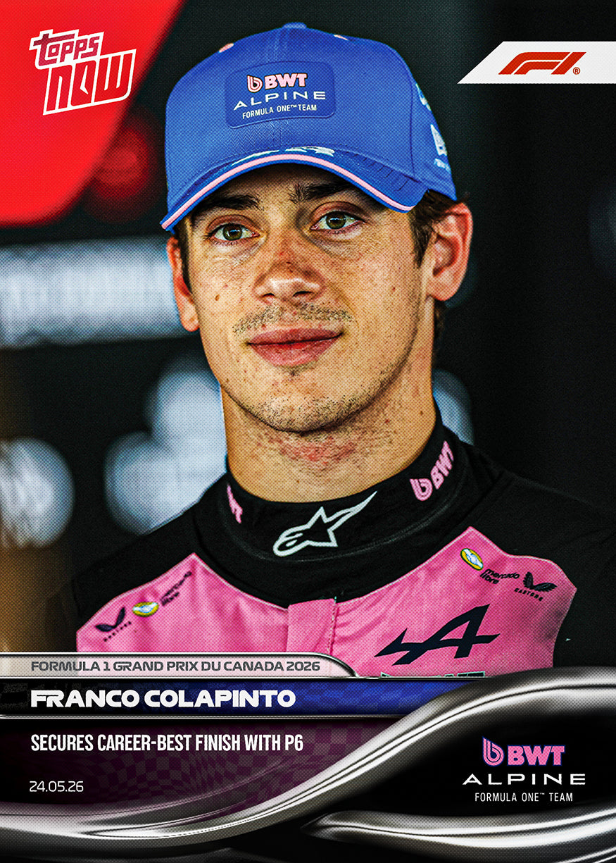 Franco Colapinto 2026 Formula 1 Topps NOW card 31