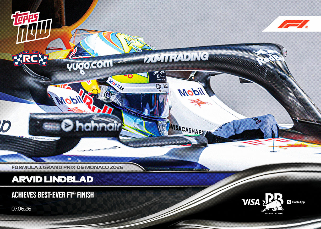 Arvid Lindblad 2026 Formula 1 Topps NOW card 36