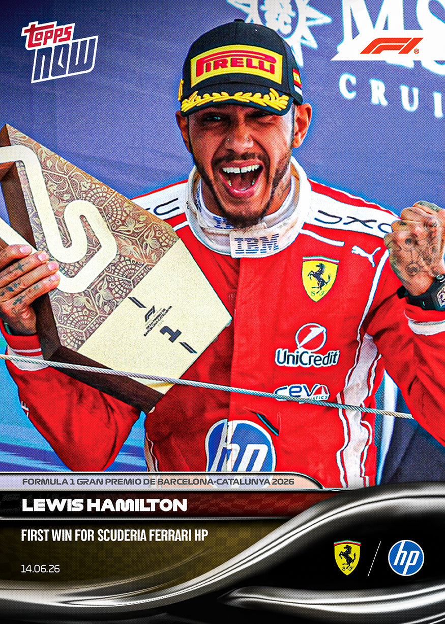 Lewis Hamilton 2026 Formula 1 Topps NOW card 38