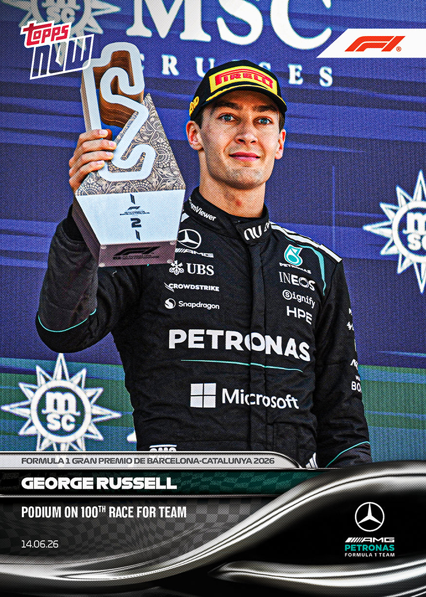 George Russell 2026 Formula 1 Topps NOW card 41