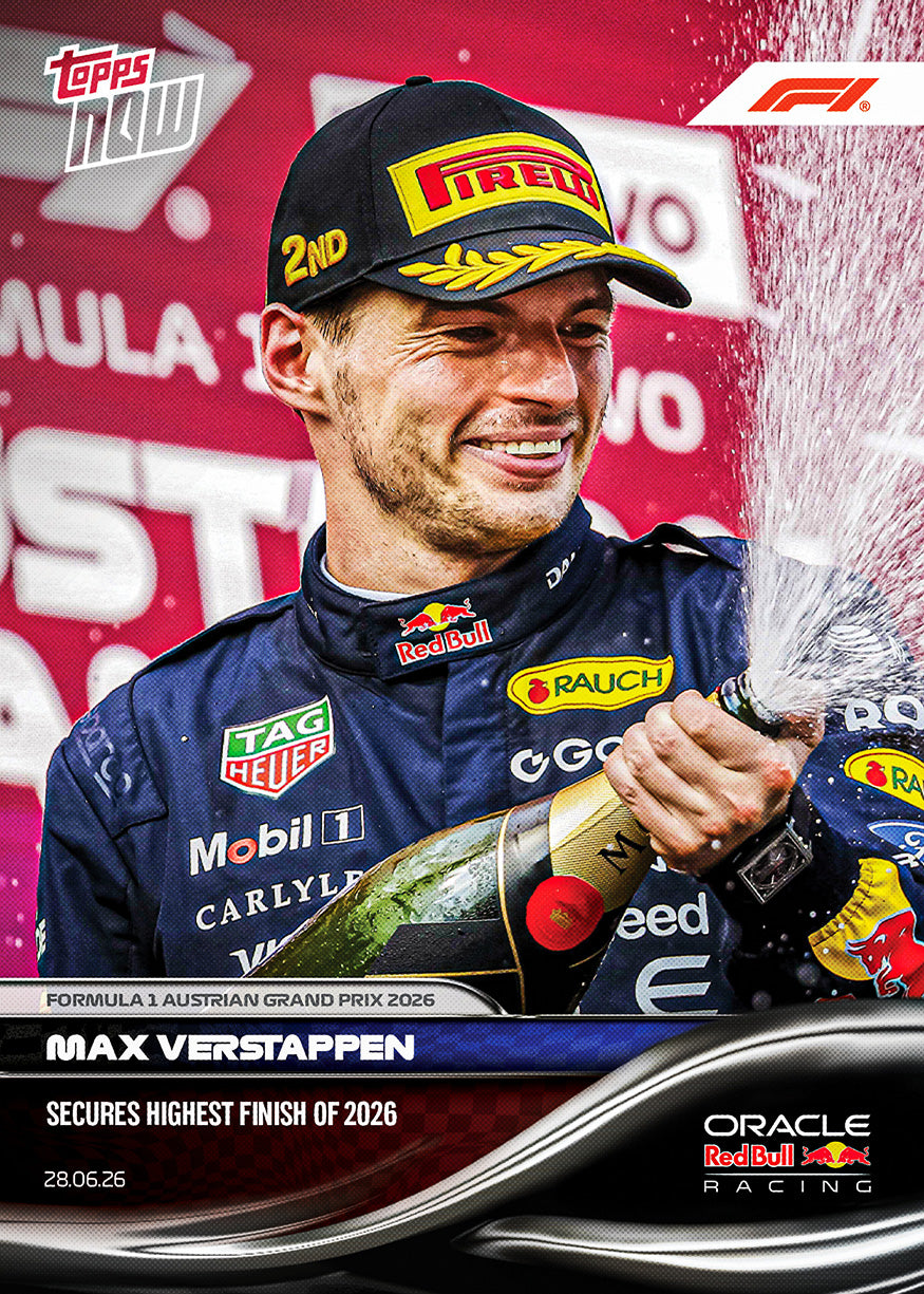Max Verstappen 2026 Formula 1 Topps NOW card 43