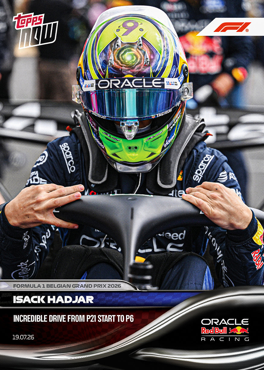 Isack Hadjar 2026 Formula 1 Topps NOW card 50
