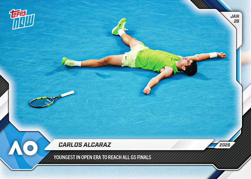 Carlos Alcaraz 2026 Topps NOW Tennis card 8 image variation