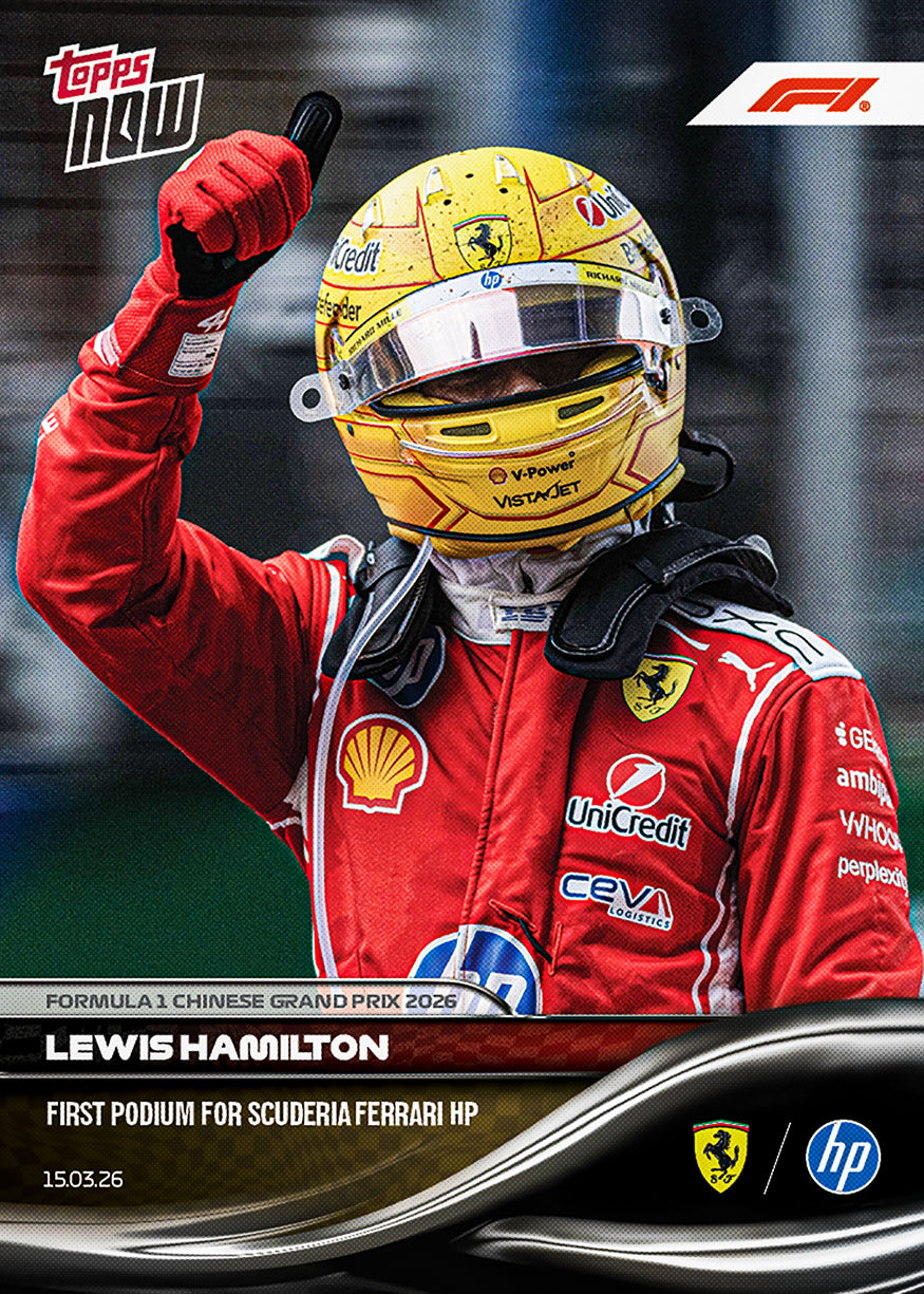 Lewis Hamilton 2026 Formula 1 Topps NOW card 21 image variation