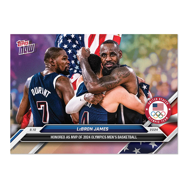 LeBron James 2024 Olympic Games Topps NOW card 30 image variation