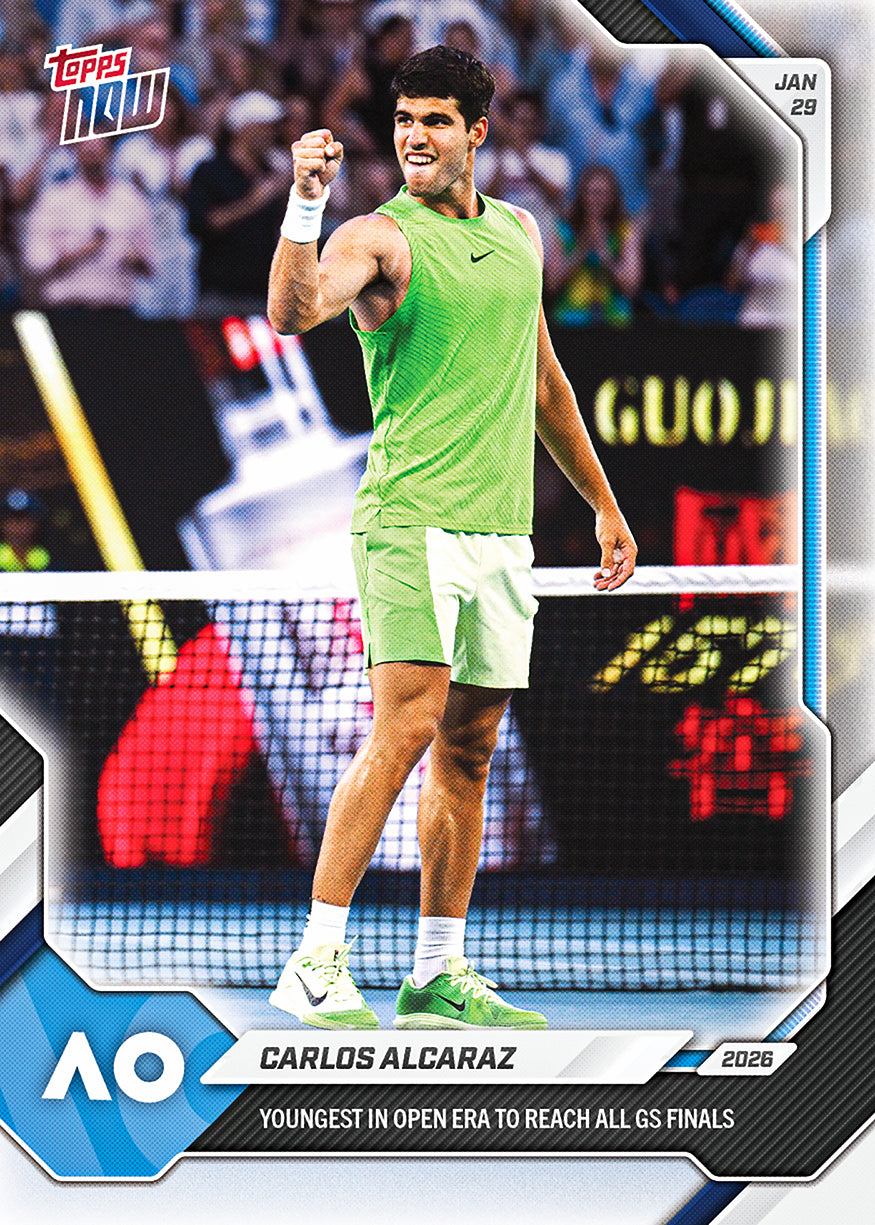 Carlos Alcaraz 2026 Tennis Topps NOW card 8