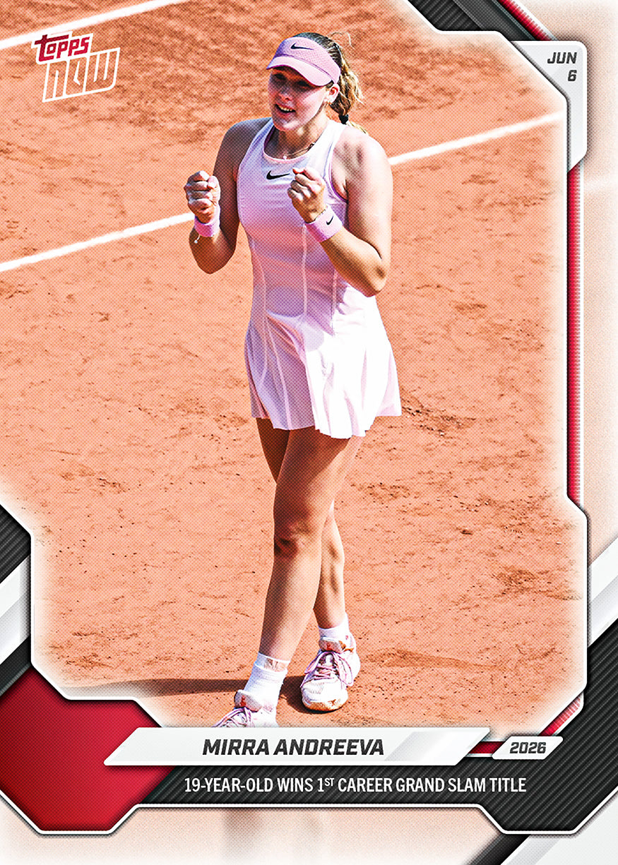 Mirra Andreeva 2026 Tennis Topps NOW card 17