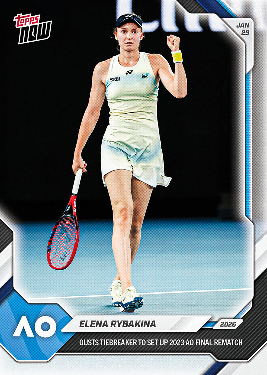 Elena Rybakina 2026 Tennis Topps NOW card 7