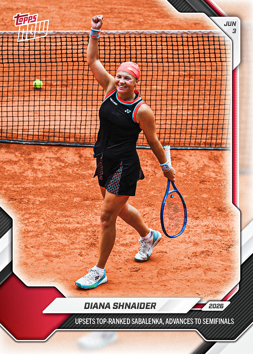Diana Shnaider 2026 Tennis Topps NOW card 16