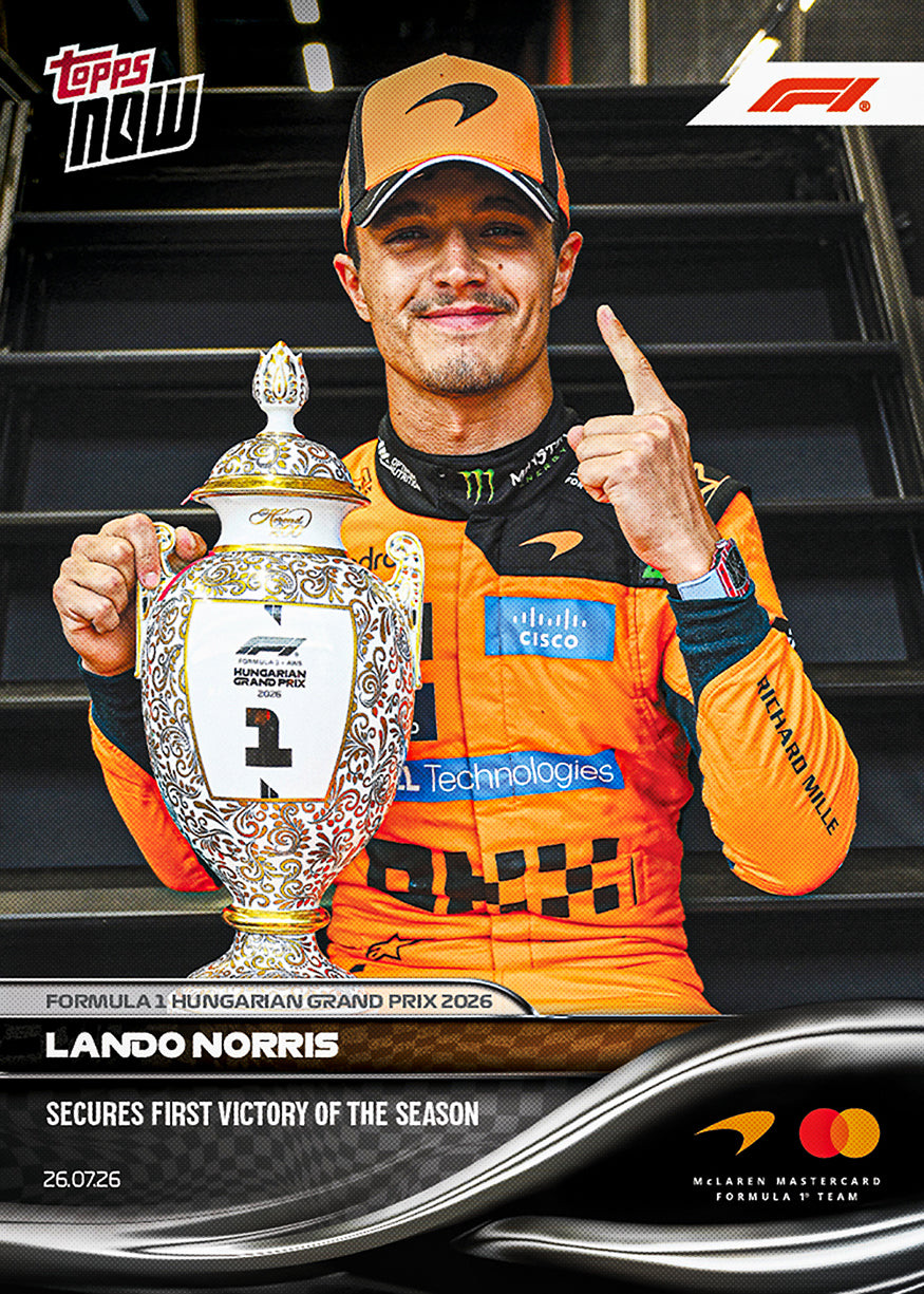 Lando Norris 2026 Formula 1 Topps NOW card 51