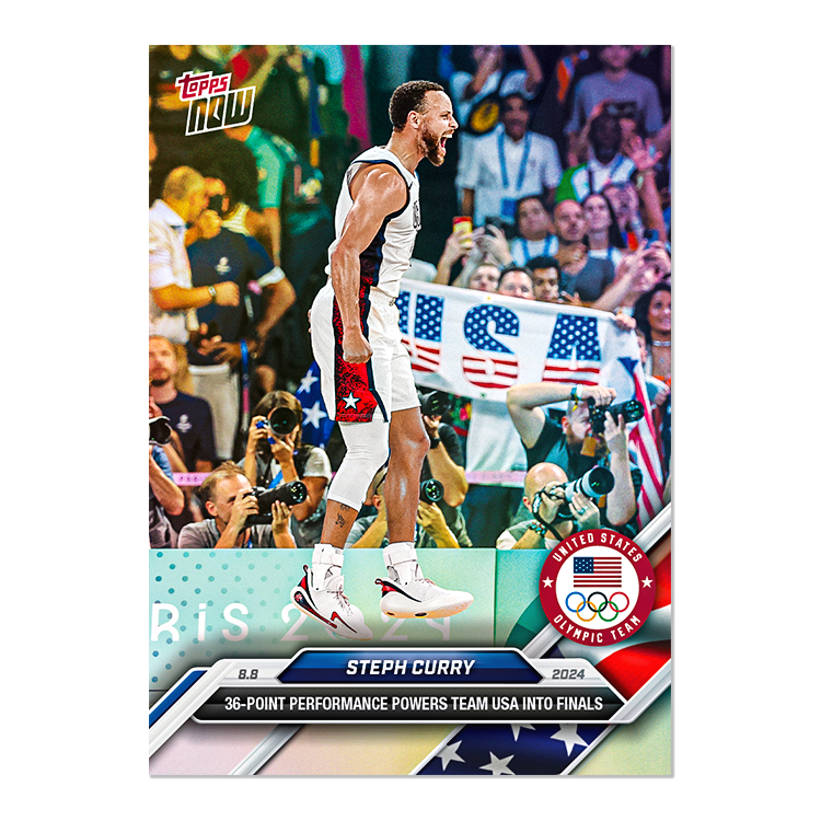 Stephen Curry 2024 Olympic Games Topps NOW card 22 image variation