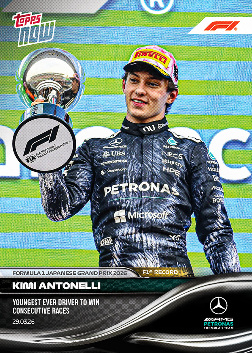 Kimi Antonelli 2026 Formula 1 Topps NOW card 22
