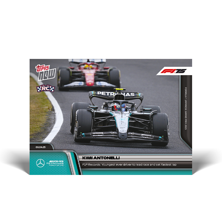 Kimi Antonelli 2025 Formula 1 Topps NOW rookie card 28