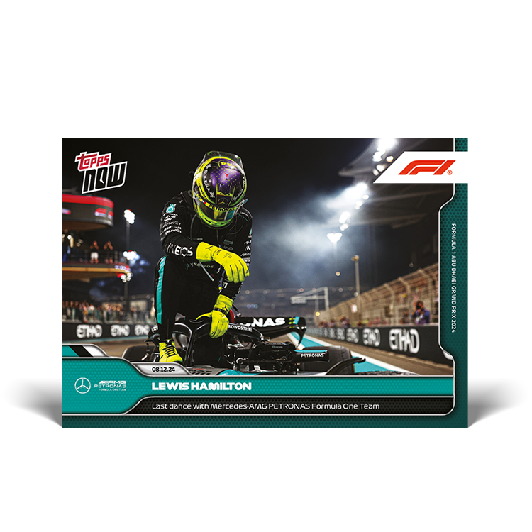 Lewis Hamilton 2024 Formula 1 Topps NOW last dance with Mercedes card 80