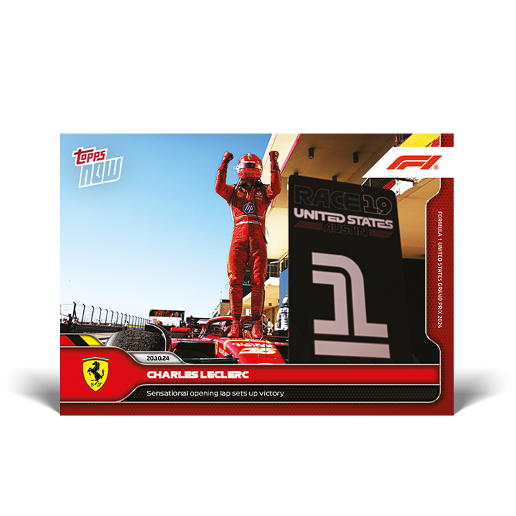 Charles Leclerc 2024 Formula 1 Topps NOW card 60