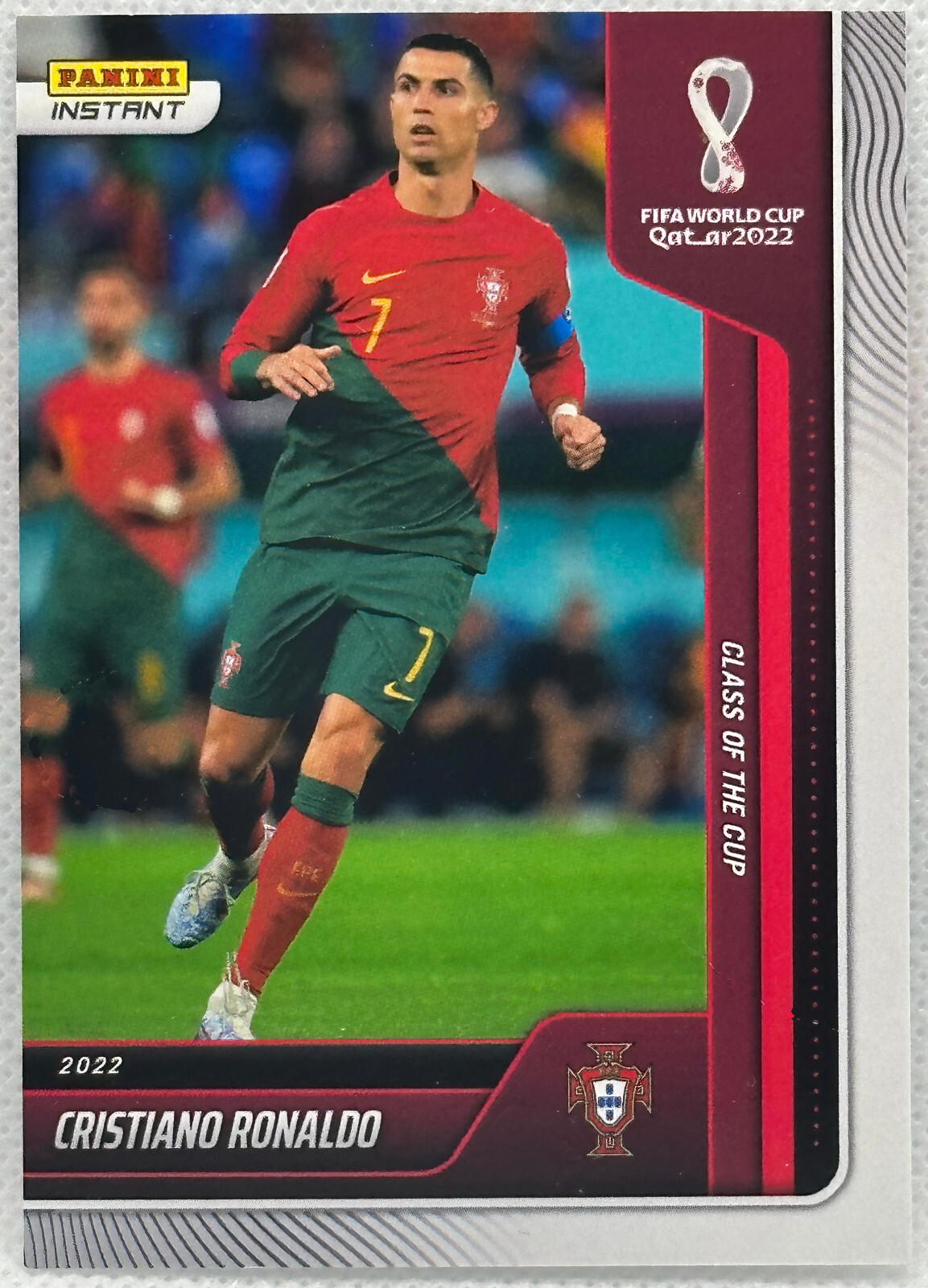 Cristiano Ronaldo 2022 Panini Instant FIFA World Cup Class of the Cup card 22