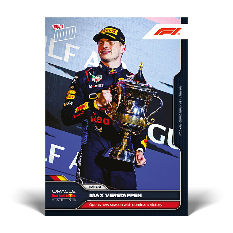 Max Verstappen 2024 Formula 1 Topps NOW card 1