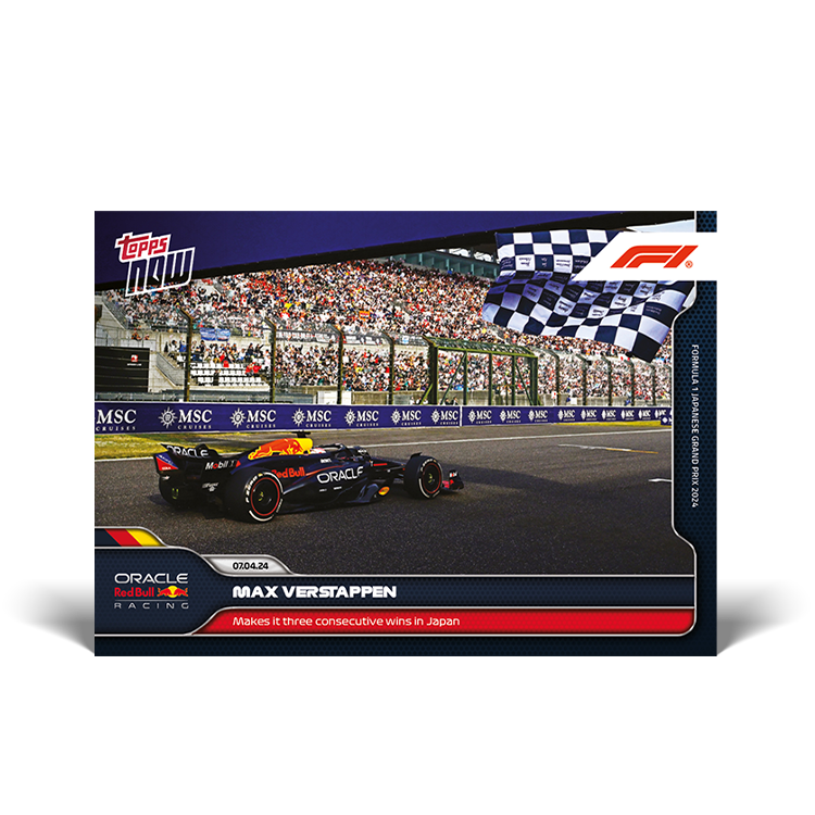 Max Verstappen 2024 Formula 1 Topps NOW card 8
