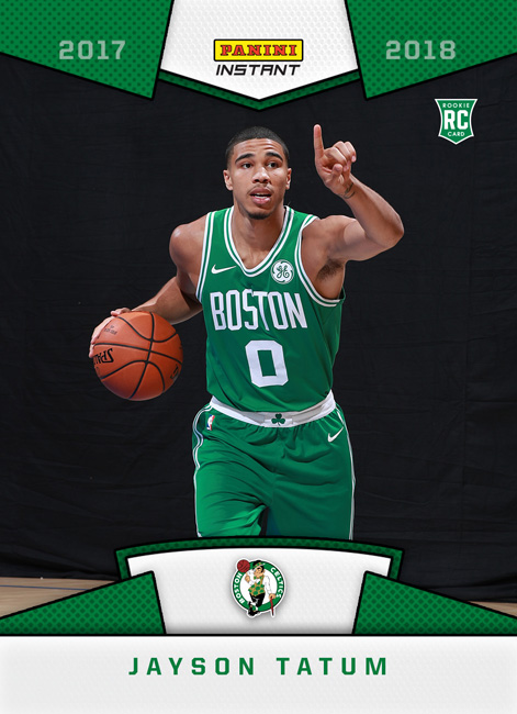 Jayson Tatum 2017-18 Panini Instant Photo Shoot First Look rookie card 36